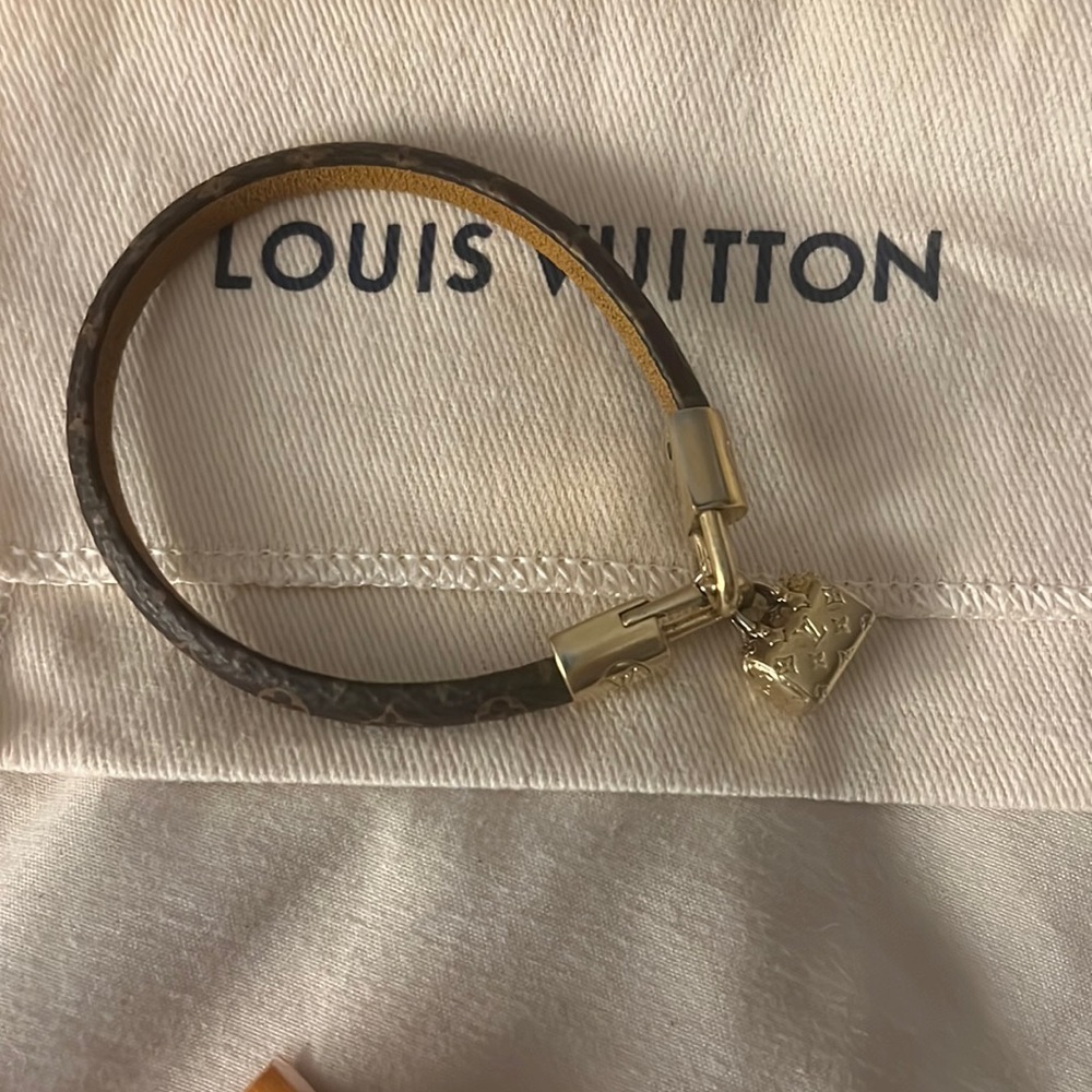 Louis Vuitton leather bracelet